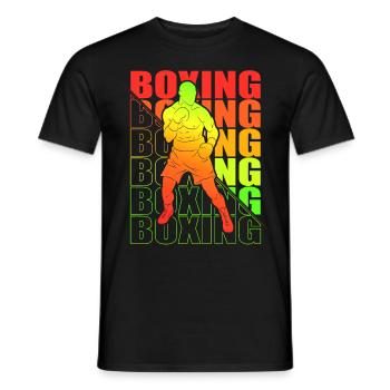 Boxen Arts Martiaux Boxe Box Club Boxeur - T-shirt homme - noir - Devant - AI Model Male 178 light (178cm)