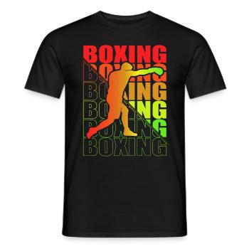 Boxen Arts Martiaux Boxe Box Club Boxeur - T-shirt homme - noir - Devant - AI Model Male 178 light (178cm)