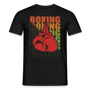 Boxen Arts Martiaux Boxe Box Club Boxeur - T-shirt homme - noir - Devant - AI Model Male 178 light (178cm)