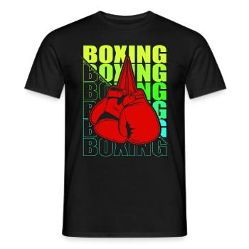 Boxen Arts Martiaux Boxe Box Club Boxeur - T-shirt homme - noir - Devant - AI Model Male 178 light (178cm)