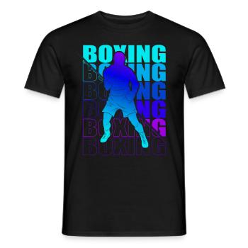 Boxen Martial Arts Boxing Box Club Boxer - Men's T-Shirt - black - Front - AI Model Male 178 light (178cm)