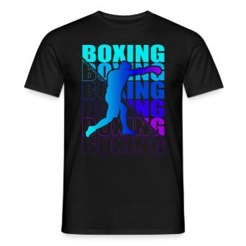 Boxen Arts Martiaux Boxe Box Club Boxeur - T-shirt homme - noir - Devant - AI Model Male 178 light (178cm)