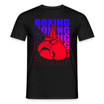 Boxen Arts Martiaux Boxe Box Club Boxeur - T-shirt homme - noir - Devant - AI Model Male 178 light (178cm)
