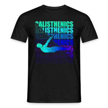 Motocross Enduro Motorcycle Freestyle Extreme Sport - Men's T-Shirt - black - Front - AI Model Male 178 light (178cm)