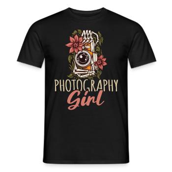 Photographie Photo Photographe Photographes! Photographes - T-shirt homme - noir - Devant - AI Model Male 178 light (178cm)