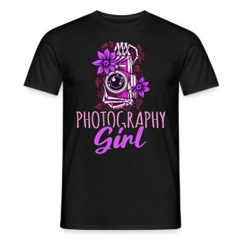 Photographie Photo Photographe Photographes! Photographes - T-shirt homme - noir - Devant - AI Model Male 178 light (178cm)