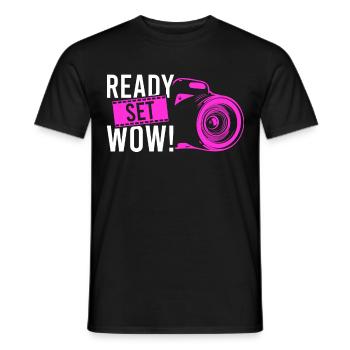 Photographie Photo Photographe Photographes! Photographes - T-shirt homme - noir - Devant - AI Model Male 178 light (178cm)