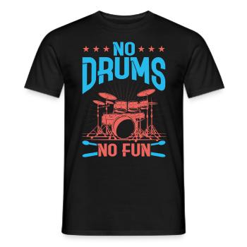 Drummers Drummers Drummers Drummers - Men's T-Shirt - black - Front - AI Model Male 178 light (178cm)