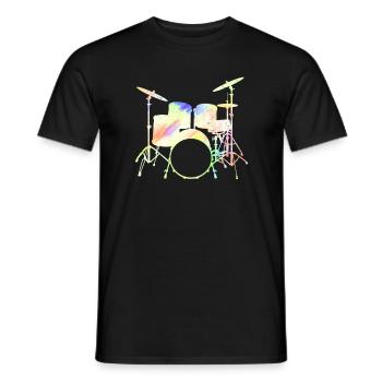 Drummers Drummers Drummers Drummers - Men's T-Shirt - black - Front - AI Model Male 178 light (178cm)