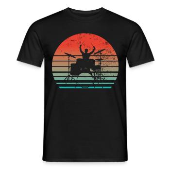 Drummers Drummers Drummers Drummers - Men's T-Shirt - black - Front - AI Model Male 178 light (178cm)