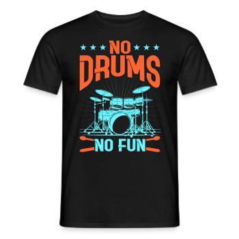Drummers Drummers Drummers Drummers - Men's T-Shirt - black - Front - AI Model Male 178 light (178cm)