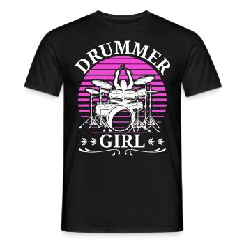 Drummers Drummers Drummers Drummers - Men's T-Shirt - black - Front - AI Model Male 178 light (178cm)
