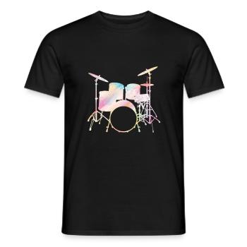 Drummers Drummers Drummers Drummers - Men's T-Shirt - black - Front - AI Model Male 178 light (178cm)