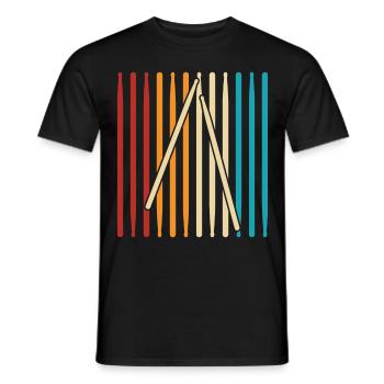 Drummers Drummers Drummers Drummers - Men's T-Shirt - black - Front - AI Model Male 178 light (178cm)