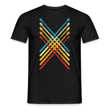 Drummers Drummers Drummers Drummers - Men's T-Shirt - black - Front - AI Model Male 178 light (178cm)