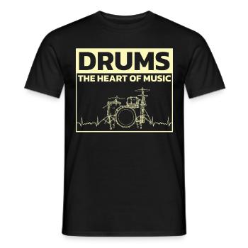 Drummers Drummers Drummers Drummers - Men's T-Shirt - black - Front - AI Model Male 178 light (178cm)