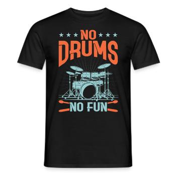Drummers Drummers Drummers Drummers - Men's T-Shirt - black - Front - AI Model Male 178 light (178cm)