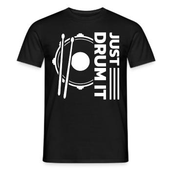 Drummers Drummers Drummers Drummers - Men's T-Shirt - black - Front - AI Model Male 178 light (178cm)