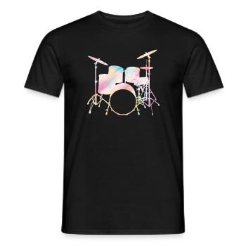 Drummers Drummers Drummers Drummers - Men's T-Shirt - black - Front - AI Model Male 178 light (178cm)