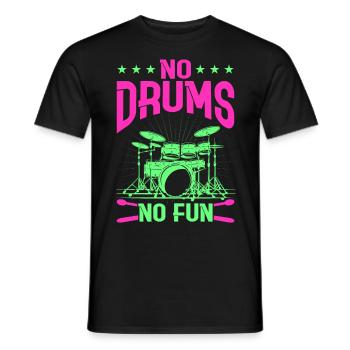Drummers Drummers Drummers Drummers - Men's T-Shirt - black - Front - AI Model Male 178 light (178cm)