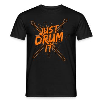 Drummers Drummers Drummers Drummers - Men's T-Shirt - black - Front - AI Model Male 178 light (178cm)