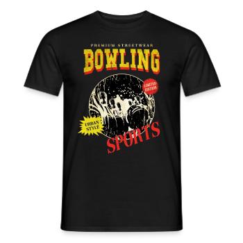 Bowling Bowling Bowling Ball Quilles Joueurs de bowling - T-shirt homme - noir - Devant - AI Model Male 178 light (178cm)