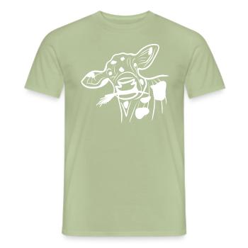 Kuh, Kühe, Milchkuh, Bauernhof, Farmtiere - Männer T-Shirt - Sage - Vorne - AI Model Male 178 light (178cm)