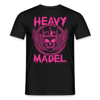 Biker Rocker, Heavy Rock, Punk, Hard Girl Metal - Männer T-Shirt - Schwarz - Vorne - AI Model Male 178 light (178cm)