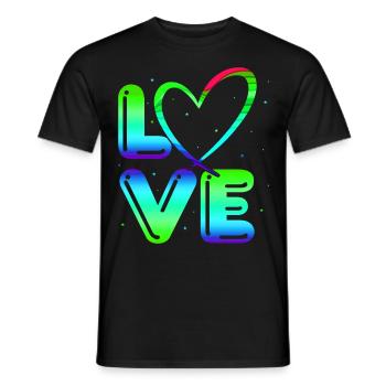 80s Retro CostumeTheme Party Costume 90s Party - Men's T-Shirt - black - Front - AI Model Male 178 light (178cm)