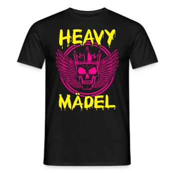 Biker Rocker, Heavy Rock, Punk, Hard Girl Metal - Männer T-Shirt - Schwarz - Vorne - AI Model Male 178 light (178cm)