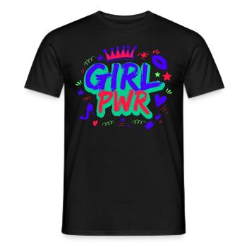 80s Retro CostumeTheme Party Costume 90s Party - Men's T-Shirt - black - Front - AI Model Male 178 light (178cm)