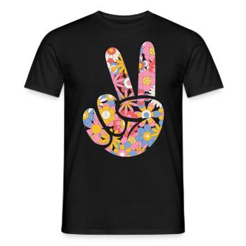 80s Retro CostumeTheme Party Costume 90s Party - Men's T-Shirt - black - Front - AI Model Male 178 light (178cm)