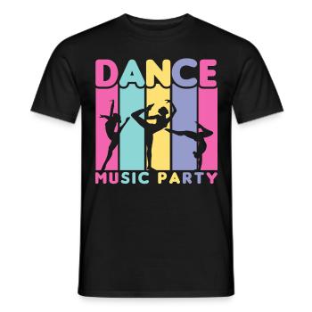 80s Retro CostumeTheme Party Costume 90s Party - Men's T-Shirt - black - Front - AI Model Male 178 light (178cm)