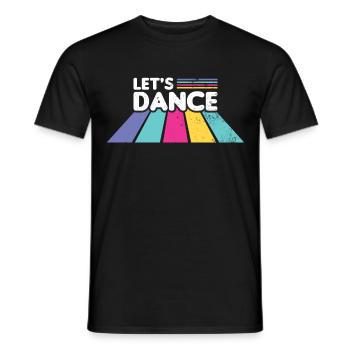 80s Retro CostumeTheme Party Costume 90s Party - Men's T-Shirt - black - Front - AI Model Male 178 light (178cm)