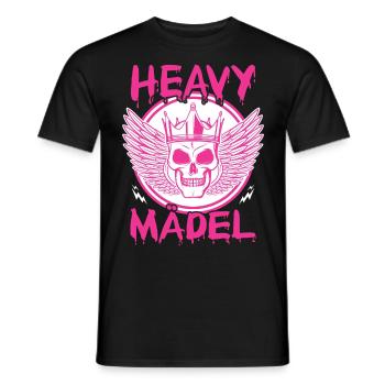 Biker Rocker, Heavy Rock, Punk, Hard Girl Metal - Männer T-Shirt - Schwarz - Vorne - AI Model Male 178 light (178cm)