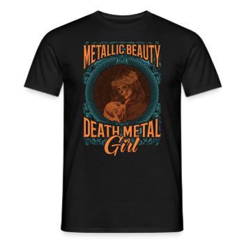 Goth Rock Satan Girl Woman Festivals Death Metal - Männer T-Shirt - Schwarz - Vorne - AI Model Male 178 light (178cm)