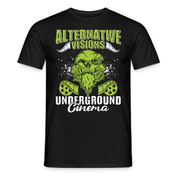 Underground Film, Independent Cinema, Horror - Männer T-Shirt - Schwarz - Vorne - AI Model Male 178 light (178cm)