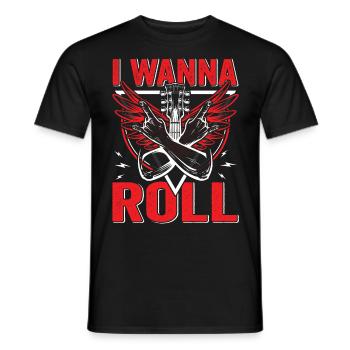 Rock 'n' Roll Music, Dancing, Concert, Festival - Men's T-Shirt - black - Front - AI Model Male 178 light (178cm)