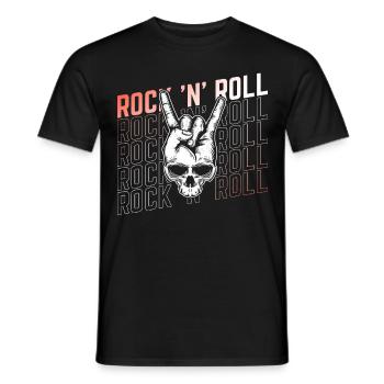 Rock 'n' Roll Music, Dancing, Concert, Festival - Men's T-Shirt - black - Front - AI Model Male 178 light (178cm)