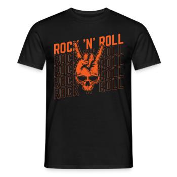 Rock 'n' Roll Music, Dancing, Concert, Festival - Men's T-Shirt - black - Front - AI Model Male 178 light (178cm)