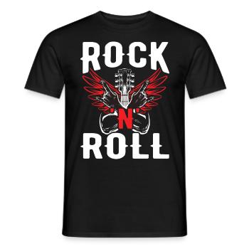 Rock 'n' Roll Music, Dancing, Concert, Festival - Men's T-Shirt - black - Front - AI Model Male 178 light (178cm)