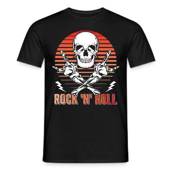 Rock 'n' Roll Music, Dancing, Concert, Festival - Men's T-Shirt - black - Front - AI Model Male 178 light (178cm)