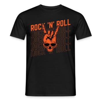 Rock 'n' Roll Music, Dancing, Concert, Festival - Men's T-Shirt - black - Front - AI Model Male 178 light (178cm)