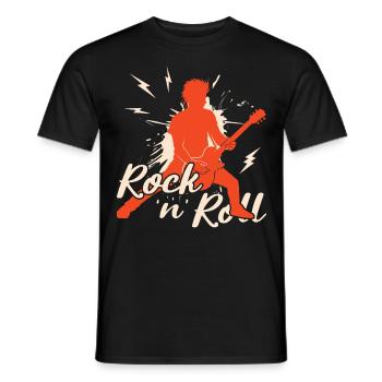 Rock 'n' Roll Music, Dancing, Concert, Festival - Men's T-Shirt - black - Front - AI Model Male 178 light (178cm)