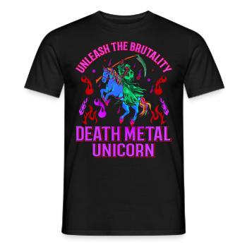 Goth Rock Satan Girl Woman Festivals Death Metal - Männer T-Shirt - Schwarz - Vorne - AI Model Male 178 light (178cm)