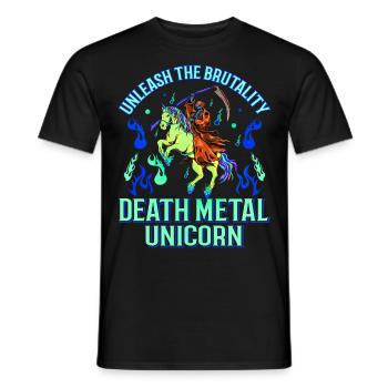 Goth Rock Satan Girl Woman Festivals Death Metal - Männer T-Shirt - Schwarz - Vorne - AI Model Male 178 light (178cm)