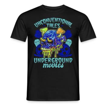 Underground Film, Independent Cinema, Horror - Männer T-Shirt - Schwarz - Vorne - AI Model Male 178 light (178cm)