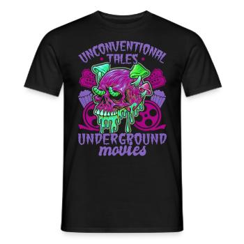 Underground Film, Independent Cinema, Horror - Männer T-Shirt - Schwarz - Vorne - AI Model Male 178 light (178cm)