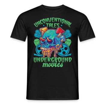 Underground Film, Independent Cinema, Horror - Männer T-Shirt - Schwarz - Vorne - AI Model Male 178 light (178cm)