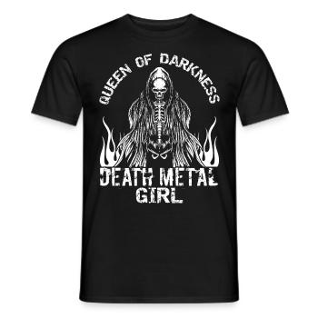 Goth Rock Satan Girl Woman Festivals Death Metal - Männer T-Shirt - Schwarz - Vorne - AI Model Male 178 light (178cm)
